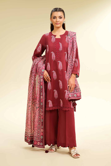 Nishat Linen 3 Piece - Printed Suit - 42501472 Online Shopping